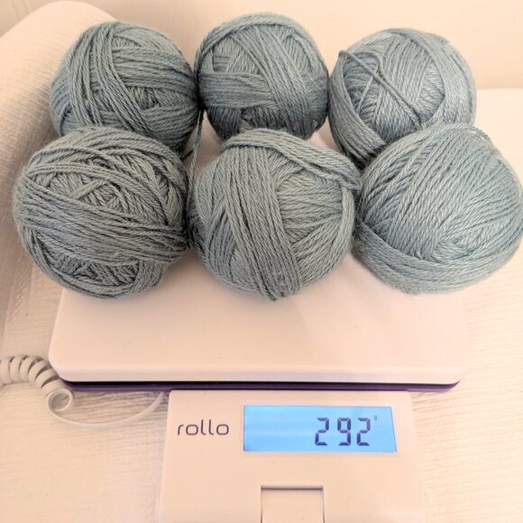 Blue Sky Fibers ALPACA SILK Yarn Color 137 BLUE Sapphire Sport set 292g total - Picture 4 of 5